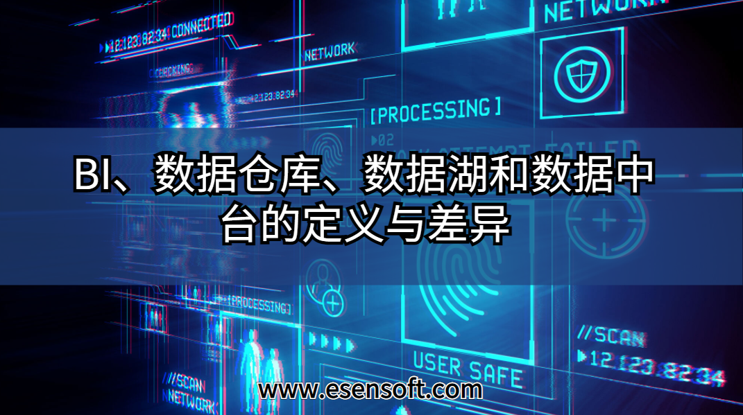 BI、数据仓库、数据湖和数据中台的定义与差异